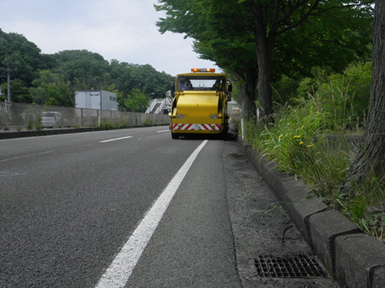 仙台東国道路面清掃工事